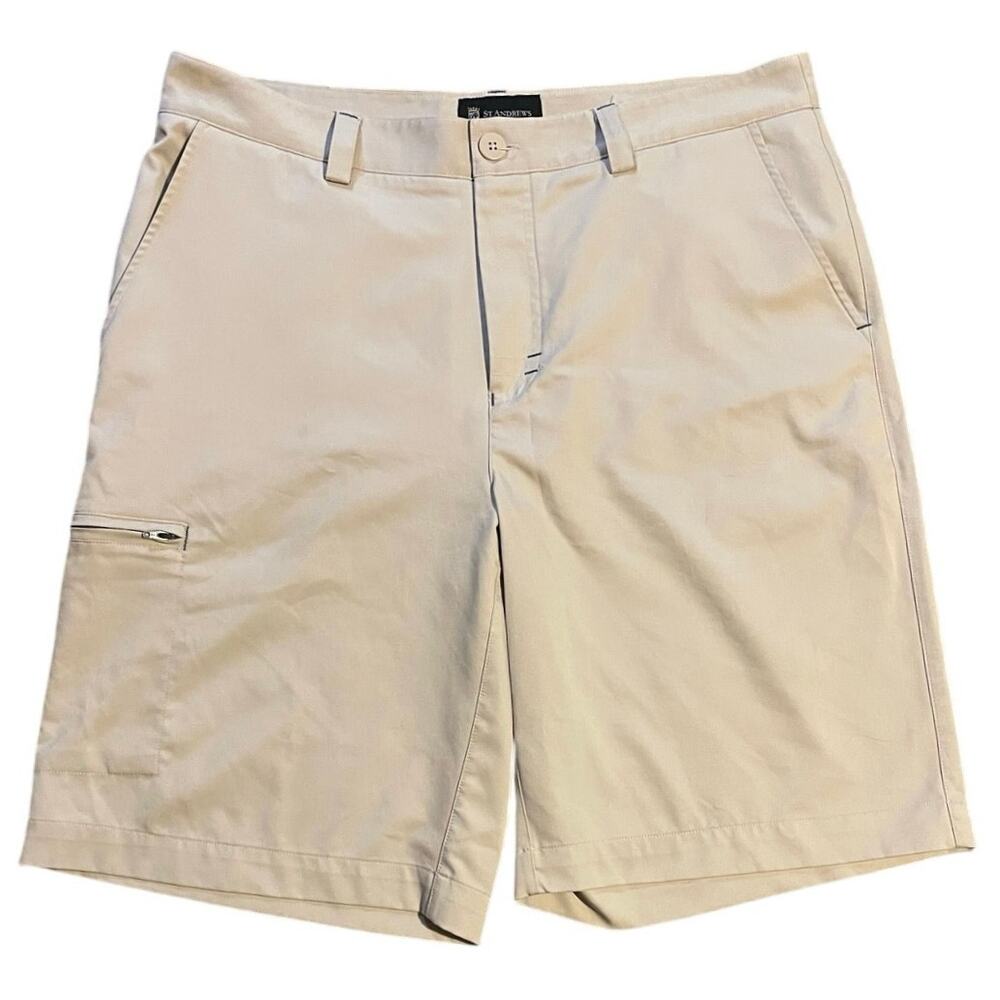 ♥️= 3/$15 Bundle St. Andrew’s of Scotland Men’s Khaki Golf Shorts Size 36